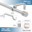 Tringle à rideaux simple ajustable 0,62 po Sweitzer-148547068-148547066