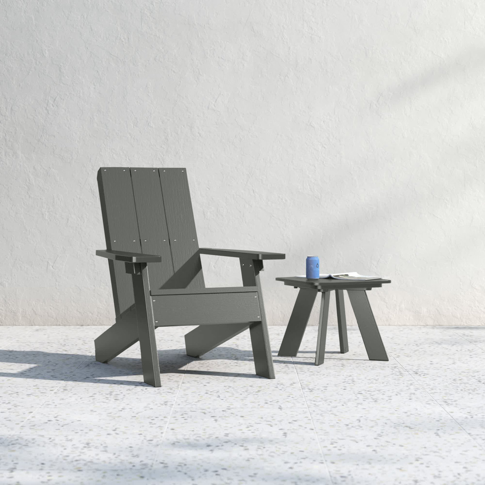 Byrnes Adirondack Chair, Gray