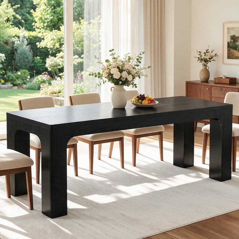 78.74" Extra Long Dining Table, Modern Kitchen Table for 8-10 People