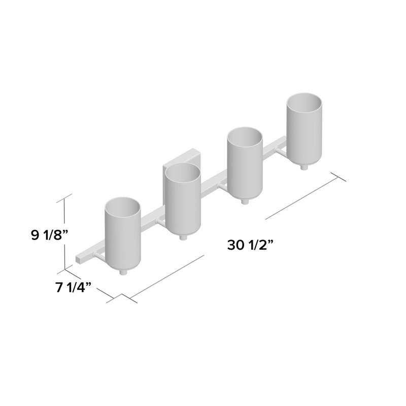 Alturas Four Light Wall / Bath from Generation Lighting , No, Midnight Black