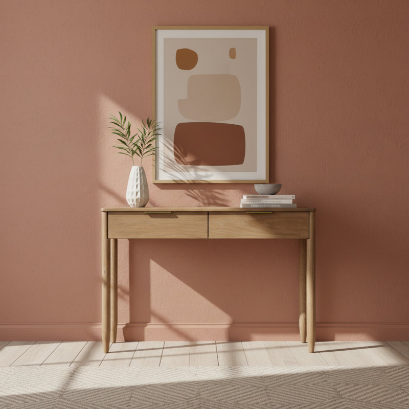 Camille 47" Oak Console Table, Sand