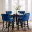 26.7" Velvet Upholstered Back Counter Barstools-89389015