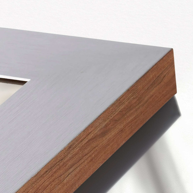 Miroir Ramino, Argent titane, 41,5 po x 41,5 po
