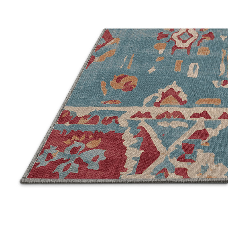 Tapis gris lavable à la machine, Rectangle 8 pi x 10 pi