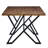 Top Dining Table With Walnut Metal Legs, 59.94" X 35.5" 29.77 Legged Walnut For Kitchen & Spaces, W D 29.77" H
