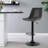 Pu Extra-tall Bar Height Bar Stools Swivel & Adjustable Height With Footrest-1462536605