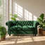 Canapé Chesterfield deux places en velours capitonné Christopher Knight Home, 157 cm L x 86 cm P x 70,5 cm H