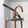 Sebastian Floor Mounted Tub Faucet with Cross Handles