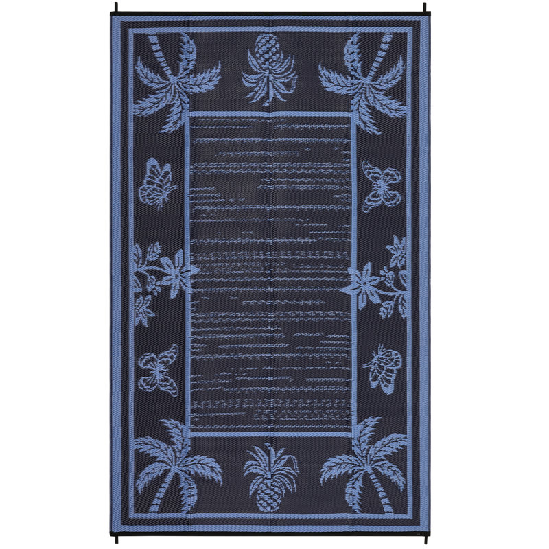 Reversible Outdoor Stain Resistant Modern Area Rug Washable Camping Carpet for Deck Reversible, Stain Resistant, Modern Design, Washable, for Outdoor Use
