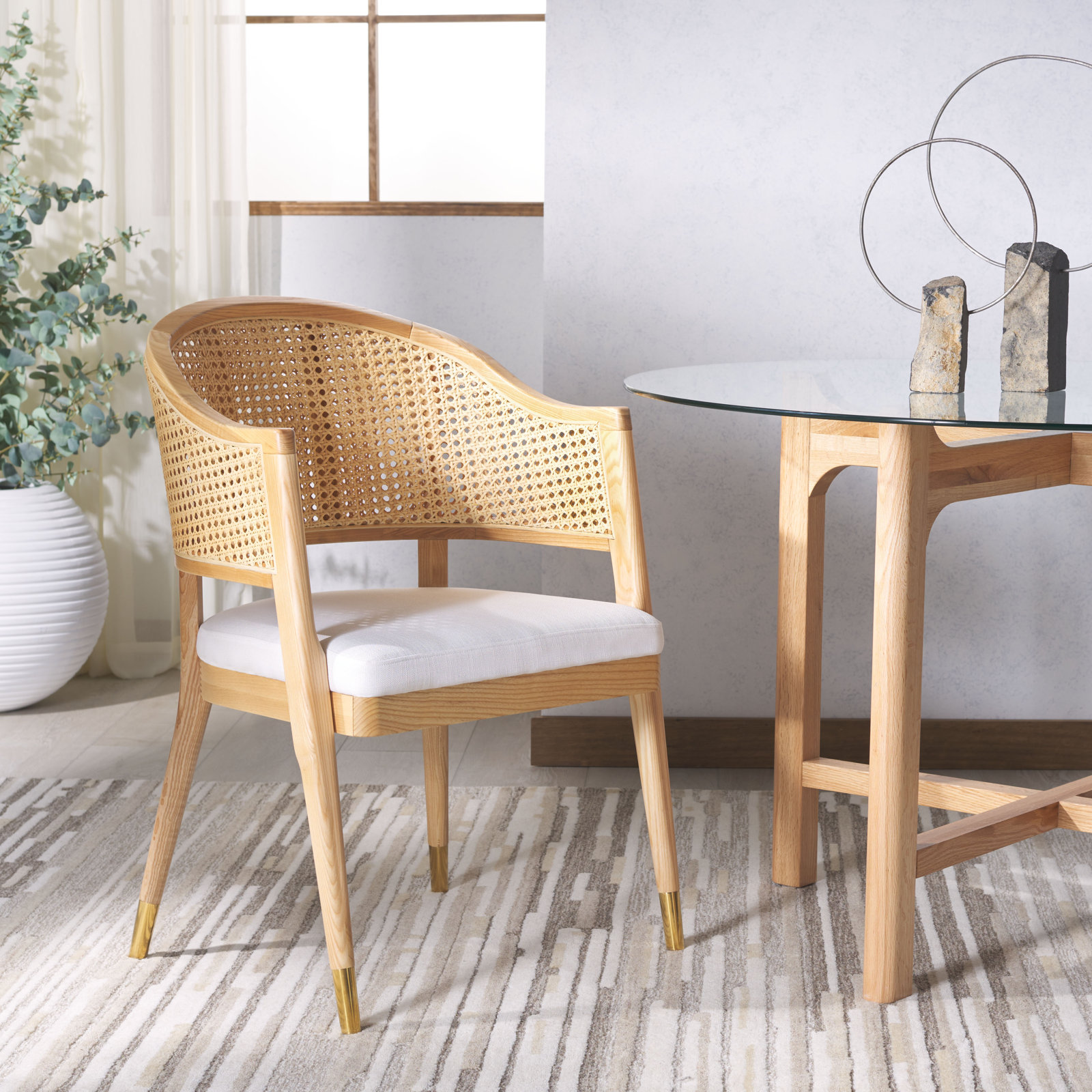 Godfrey Dining Armchair, Natural