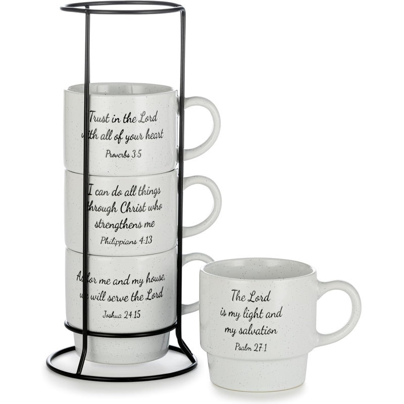 Inspirational Speckled Tower Mugs