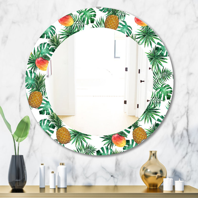 Miroir mural Tropical Mood Foliage 7, H 31,5 po x l po