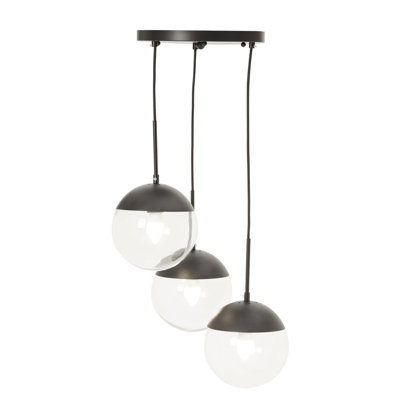 Royce 3 - Light Black Cluster Pendant