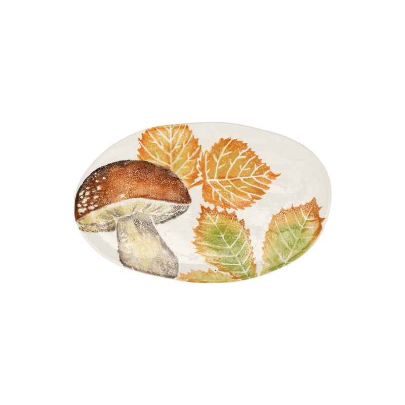 VIETRI Autunno Terra Bianca Oval Platter