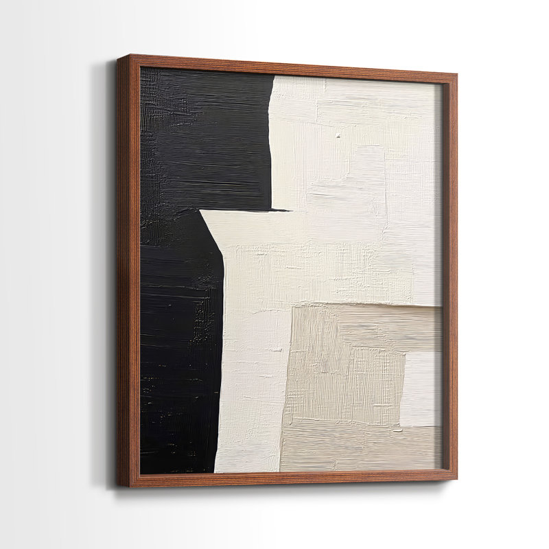 "ABSTRACT Series DCXLIX" par J Paul, Noyer, H 15 po x l 12 po