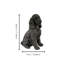Statue réaliste de cocker spaniel assis, finition bronze-1865567732