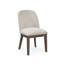 Marielle Shelter Upholstered Dining Chair, Cocoa/Ivory