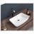 Hewei 15'' White Ceramic Rectangular Vessel Bathroom Sink