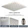 1-Spray Patterns With 2.5 GPM 16 In. Ceiling Mount Fixed Shower Head With 360° Rotation