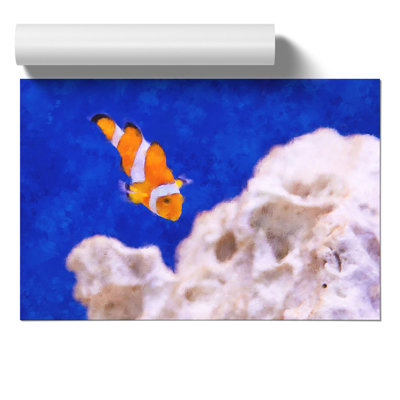 Clownfish Painting - Frameless Print