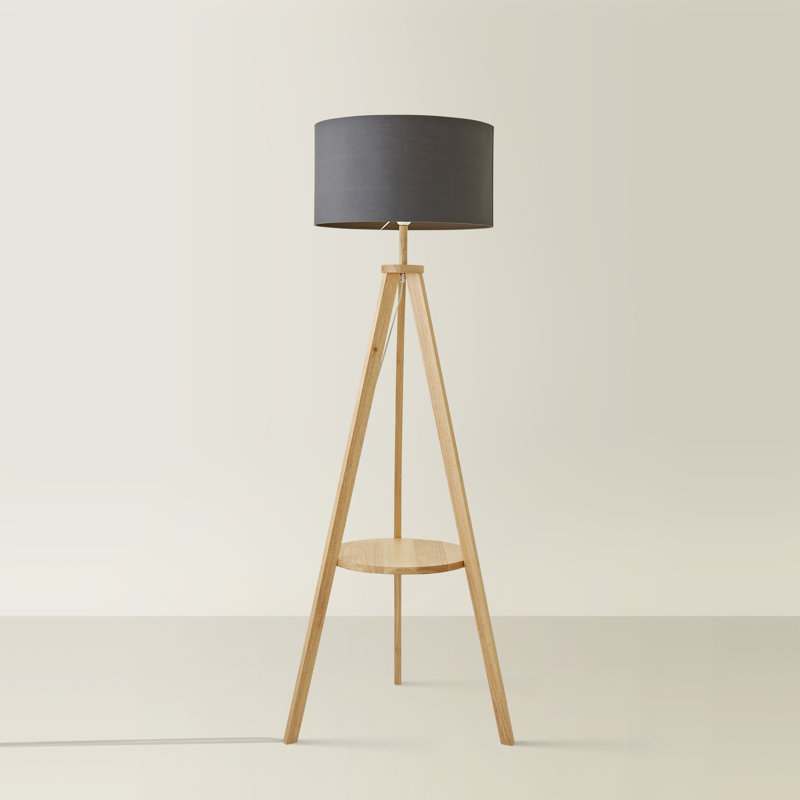 130cm Tripod Floor Lamp, Grey