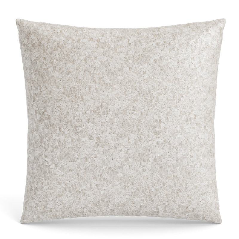 Diamond Dust Linen Square Pillow Cover & Insert, 20"H x 20"W