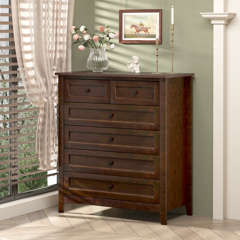 Commode 6 tiroirs Niord, Auburn