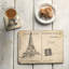 Pimpernel Postcard Sketches Coasters S/6 4"X 4"