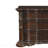 Cherry Finish 3-Drawer Nightstand, Royal Bedroom Traditional Home Furniture with Ring Pulls
