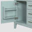 Meuble-lavabo de 30 po sans lavabo, base d'armoire seulement, armoire de salle de bain avec tiroirs, structure solide et panneau de fibres à densité moyenne, vert