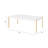 Daxton Coffee Table with Metal Legs & Wooden Top