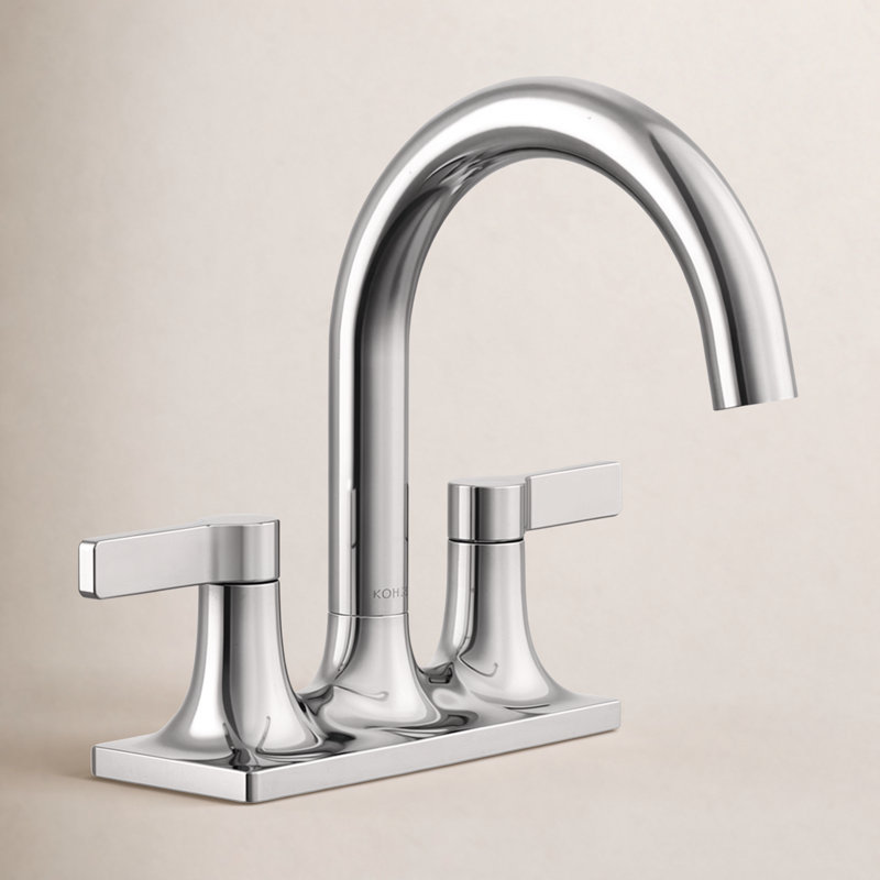 Venza Centerset Bathroom Sink Faucet 1.0 GPM, Polished Chrome
