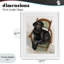 Labrador noir sur chaise, reproduction sous verre, conception de George Dyachenko-996846178-996846180
