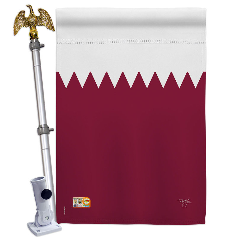Double Sided 40'' H x 28'' W Polyester Flag Set