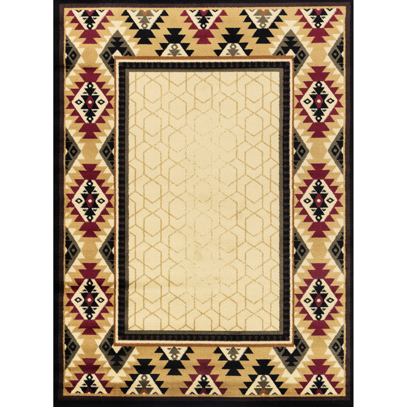Cream Area Rug 5'3" X 7'3", Polypropylene, For A Cozy Family Room Rug, 5.3 Ft. 7.3 Ft., Cream, Quick-drying (note: This Is Not Feature, But Common Search Term. It Should Be Understood That This Rug