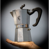 Cuban Coffee Maker Espresso 3 Cup Aluminum Construction for Cafe con Leche