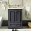 24'' Bathroom Vanity With Ceramic Sink Combo, Modern Freestanding Storage Cabinet  With Silver Handles,  Soft Closing Doors