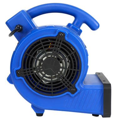 Blower Fan - 3-Speed Heavy-Duty Floor and Carpet Dryer - Portable Air Mover  with 4 Different Angles for Basements, Cars, or Garages by Stalwart (Red)