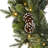 Snowed Pinecone Christmas Wreath with LED Lights