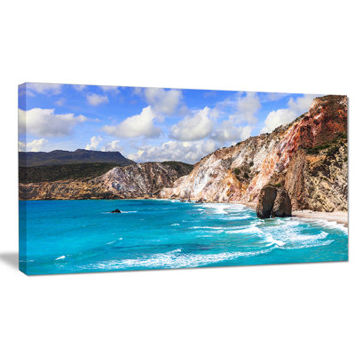 « grecs îles paysages beaches », reproduction de photo sur toile tendue