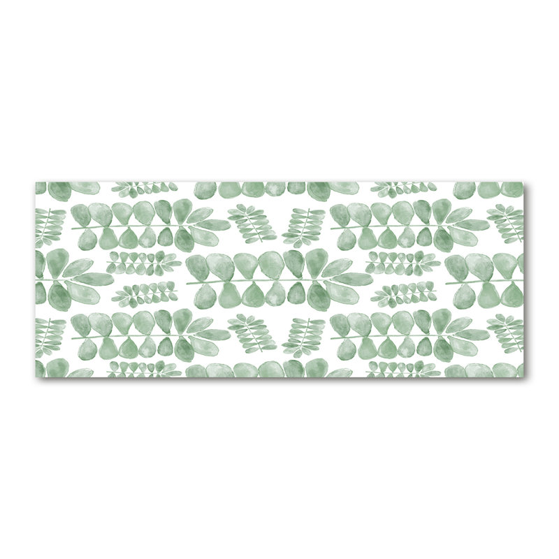 Green Leaves - Wrapped Canvas Print, Canvas, 50cm H x 125cm W x 2cm D