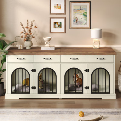 Meuble pour chien 70,8 "pour 2 chiens