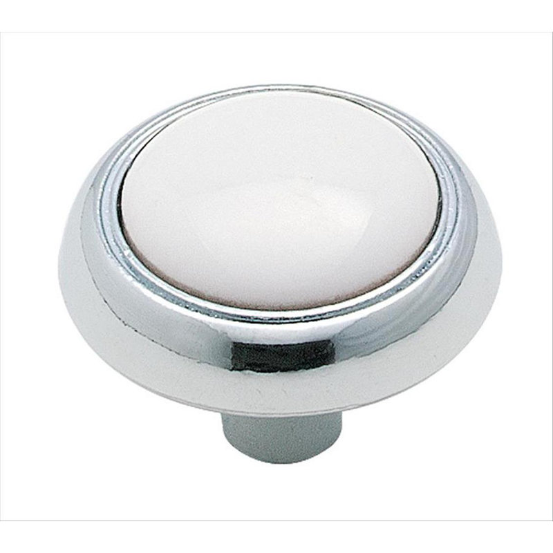 Poignée champignon Allison 1 3/16 po de diamètre, Chrome poli