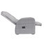 Ensemble de chaises inclinables d'extérieur 3 pièces Elle Decor Vallauris, gris