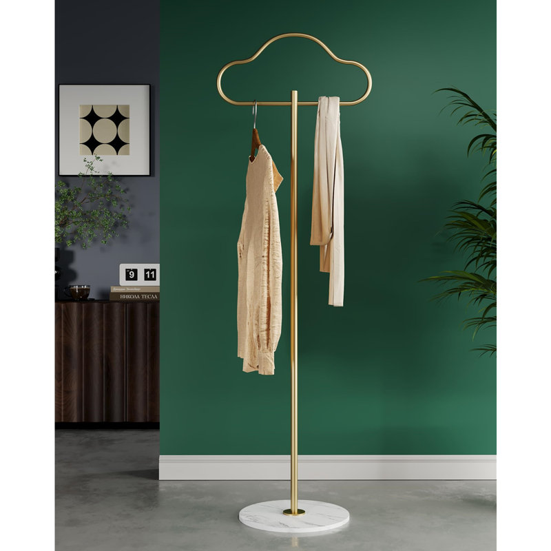Coat Rack Stand, Gold