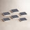 Silver Border Marble Coasters