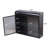 2-Door Wall-Mounted Metal Storage Cabinet With Tempered Glass Doors & Shelves-1347002804