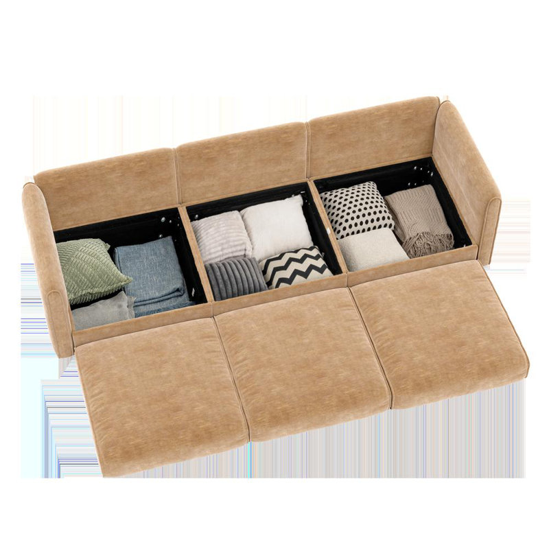 3-Seater Sofa (Camel)