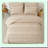 Boho Pom Pom Queen Comforter Set - 7 Piece Bedding Set with Sheets, All Season Microfiber Bed in a Bag - Queen Bed Set - Tufted Comforter Set