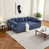 Polyester bleu est en rupture de stock